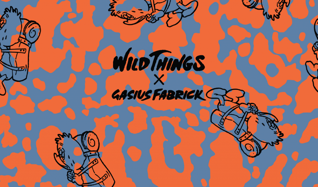 メンズパンツXL　GASIUS×WILDTHINGSコラボ限定デザイン